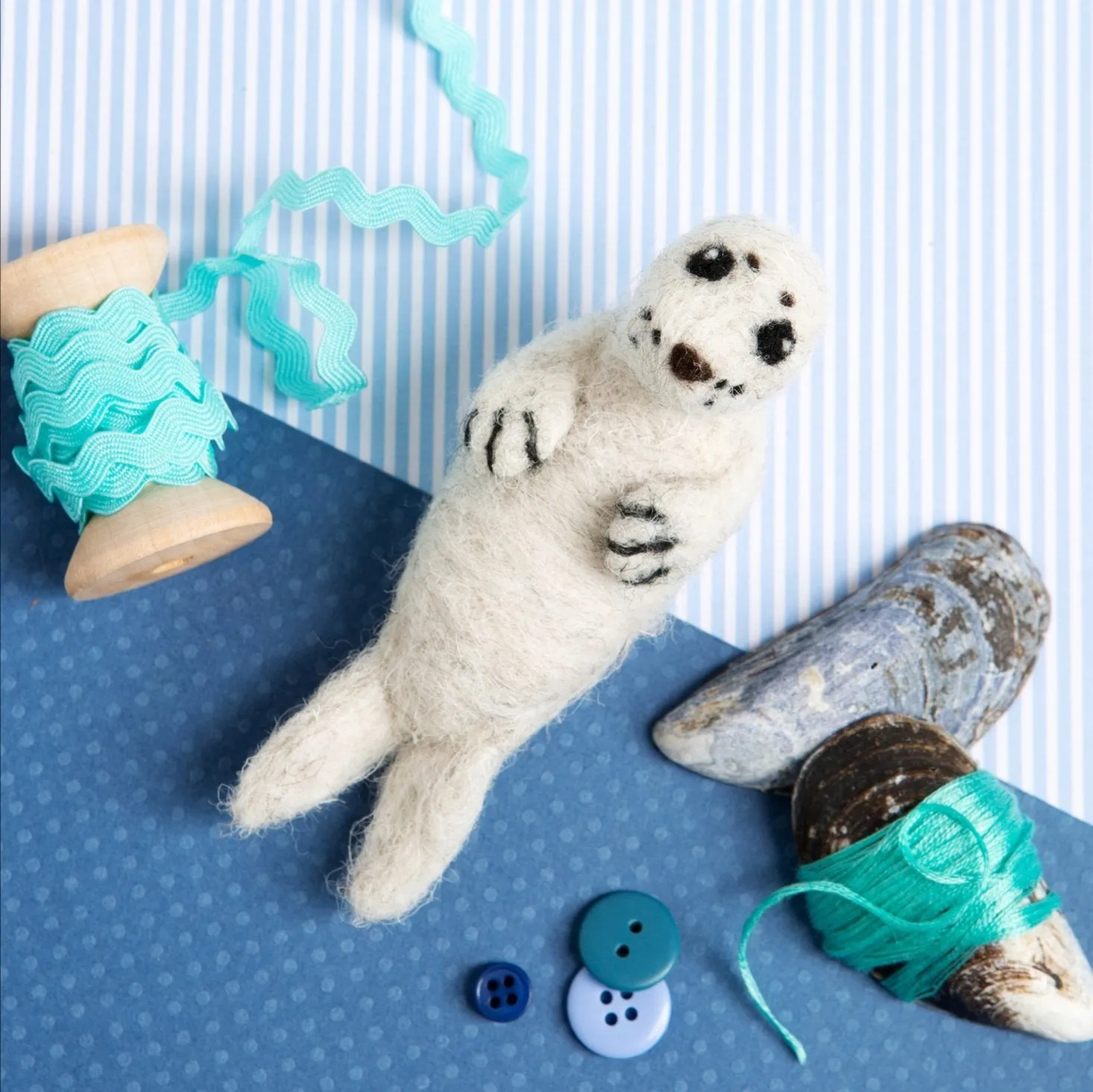 Seal Pup Needle Felting Kit