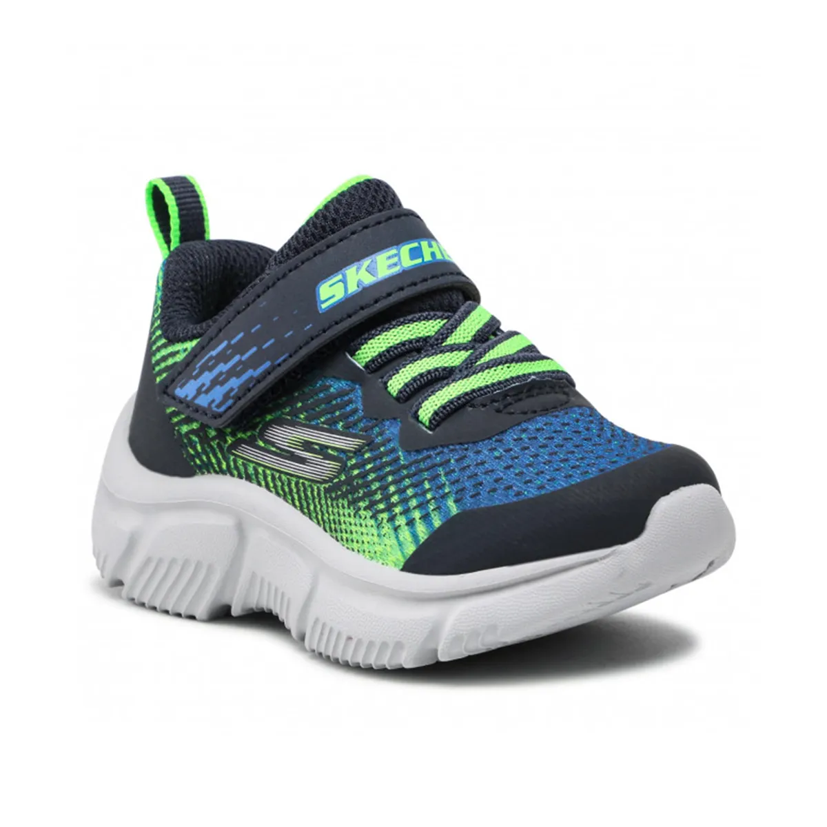 Skechers Running Running Shoes For Kids, Navy & Lime